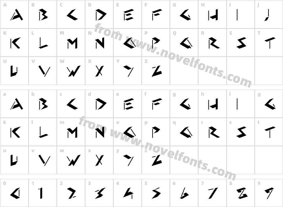 HFF Eye SoreCharacter Map