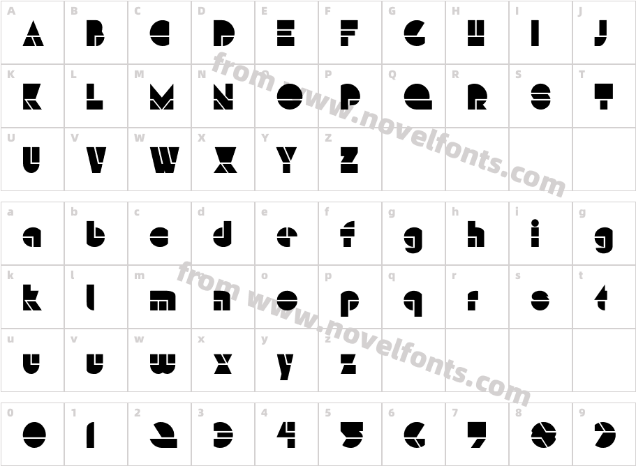 HFF Modern StrandCharacter Map