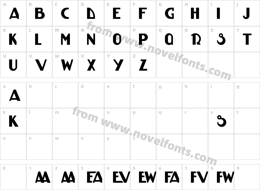 HK DISPLAY KKCharacter Map