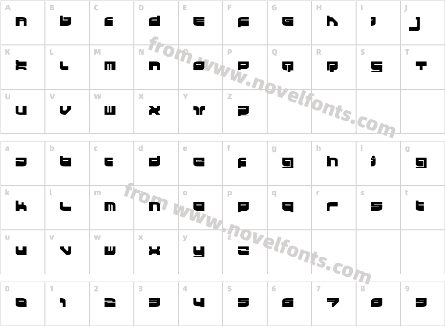 HKI metropol rmx 04 futuristicCharacter Map