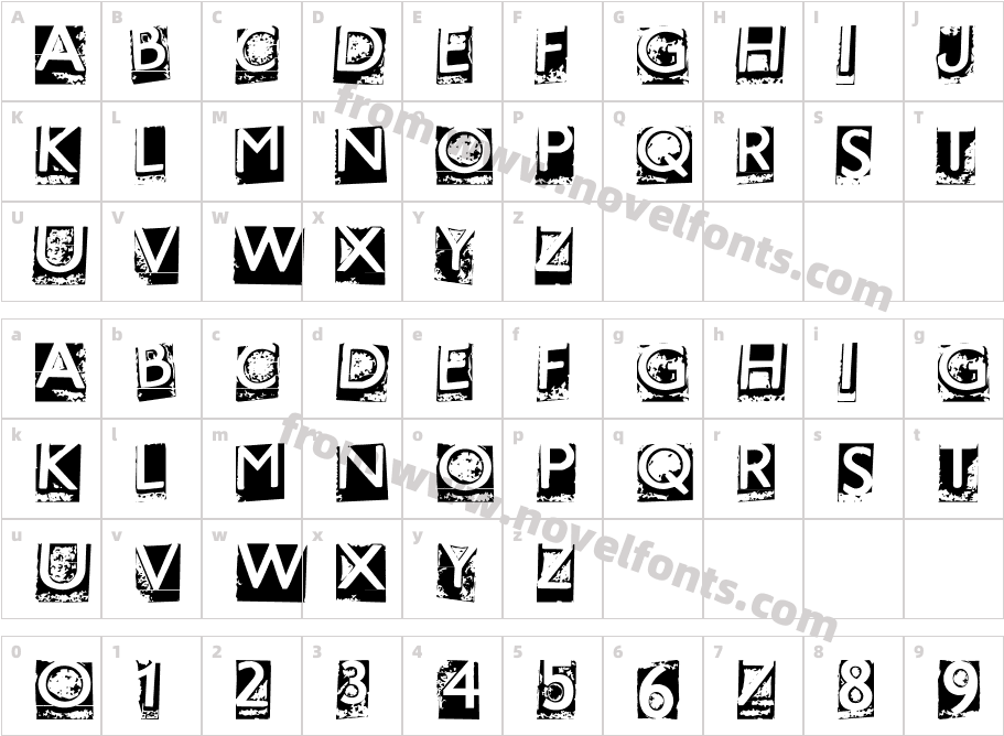 HOTMETAL   NormalCharacter Map