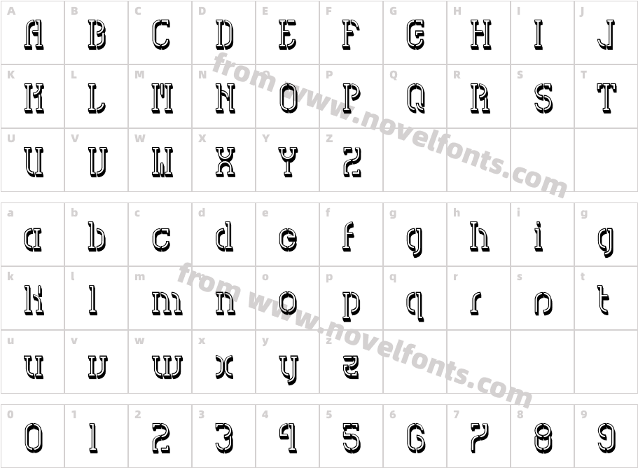 HVD Spencils BlockCharacter Map