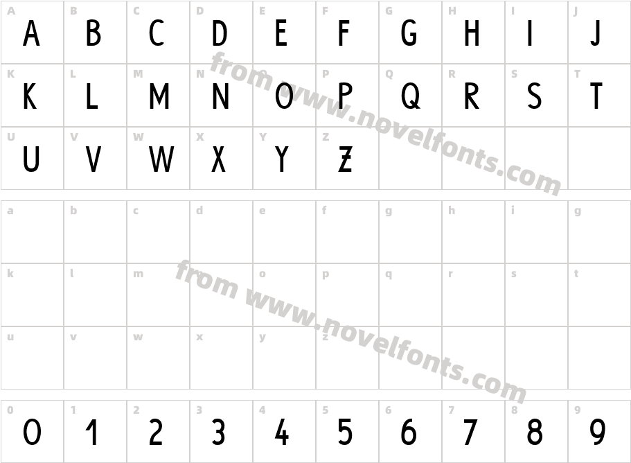 HYPE BoldCharacter Map