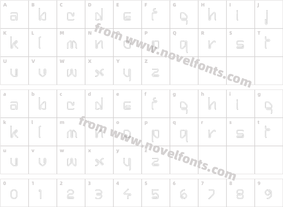 HairpinHairlineCharacter Map