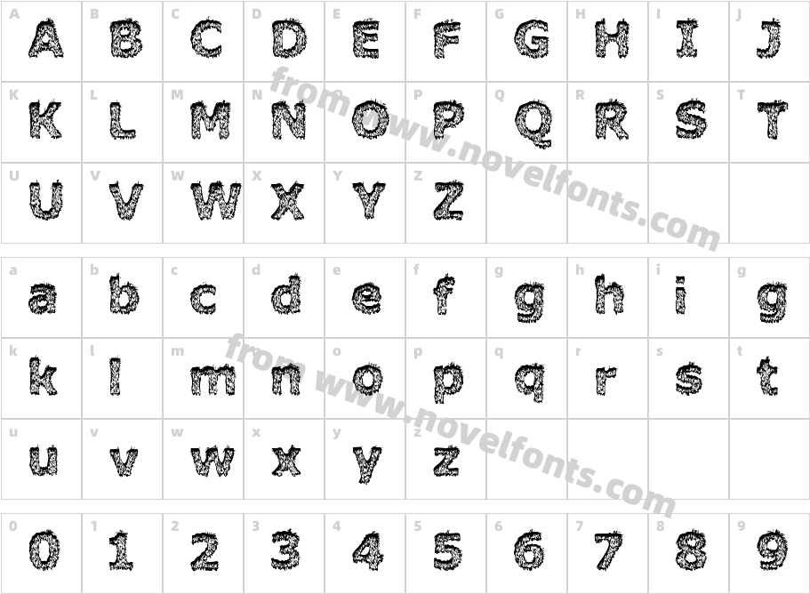 Hairy MonsterCharacter Map