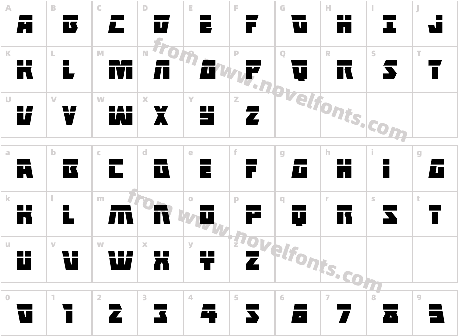 Halfshell Hero Laser RegularCharacter Map