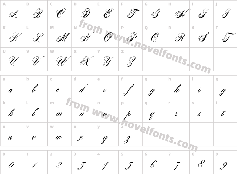 HalifaxCharacter Map