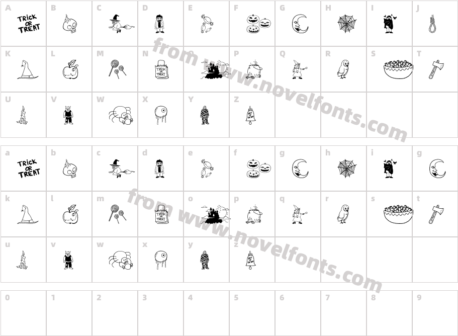 Halloween BellCharacter Map