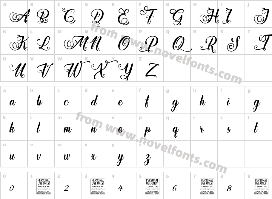 Halloween Witches ScriptCharacter Map