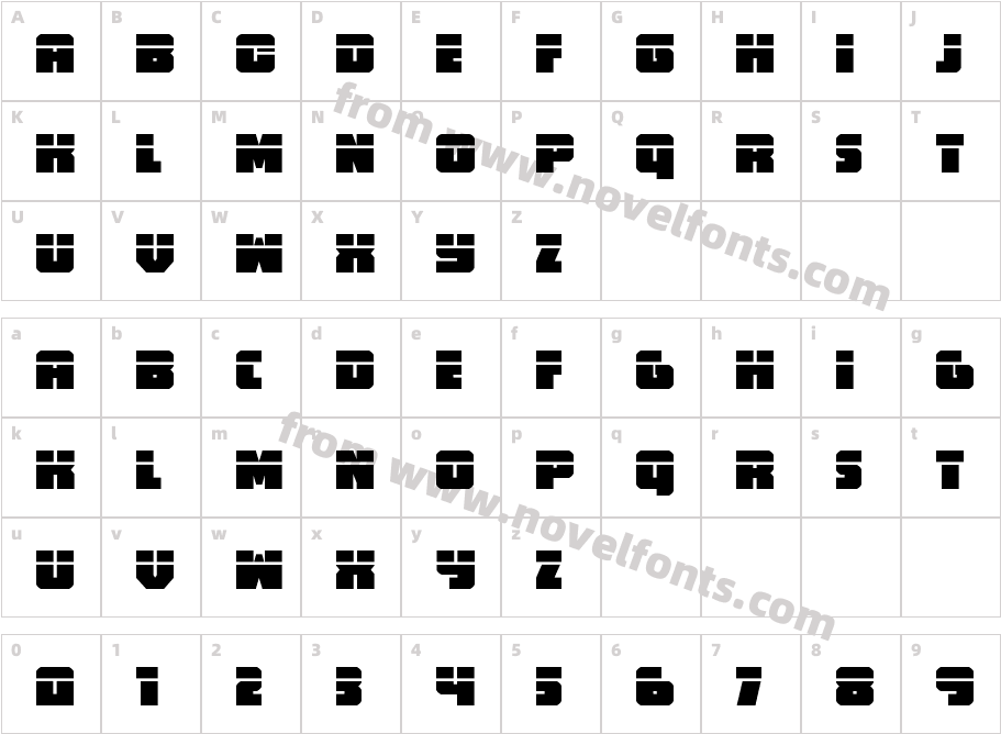 Hammer Scout LaserCharacter Map