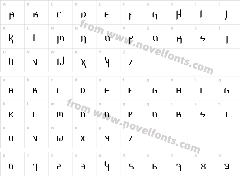 Hammerhead  ThinCharacter Map