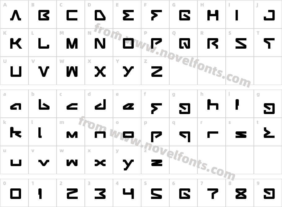 ANDROID ROBOTCharacter Map