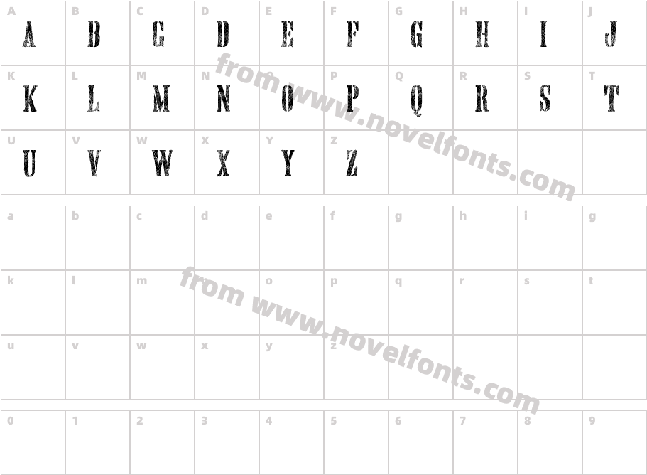 Hand Printing Press Meshed_demoCharacter Map