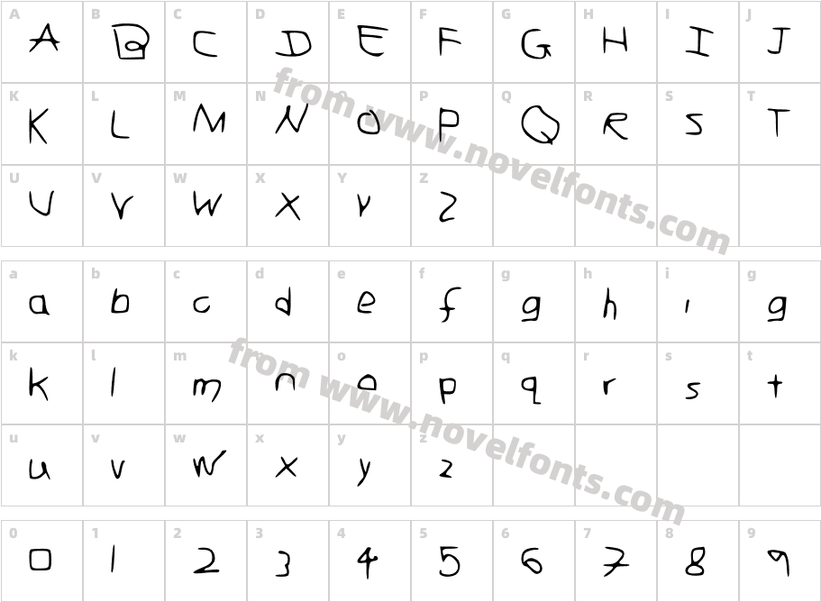 Hand_Writing_PeculiarCharacter Map