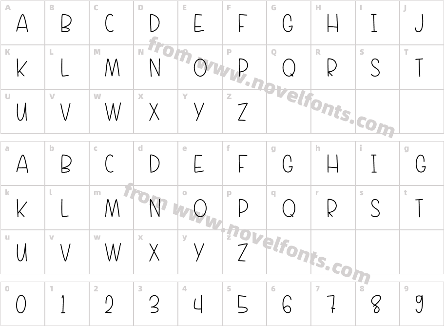 HandbookRegularCharacter Map