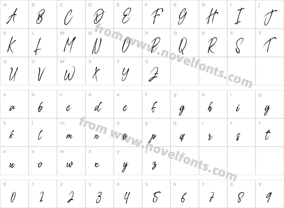 HandmadeFullOfloveRegularCharacter Map