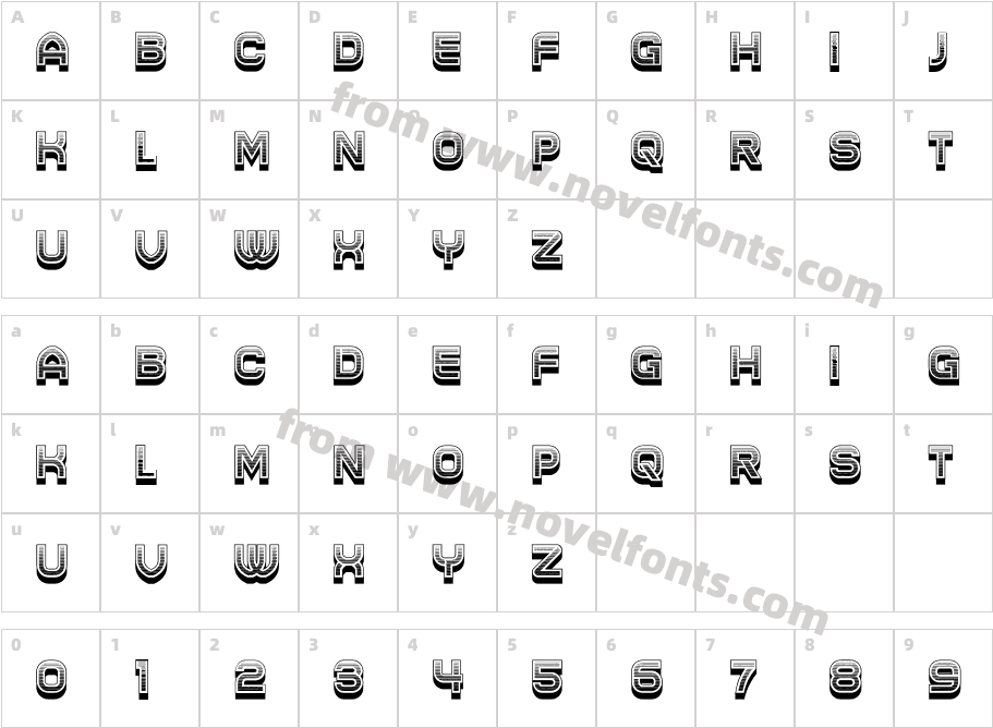 Handves RegularCharacter Map