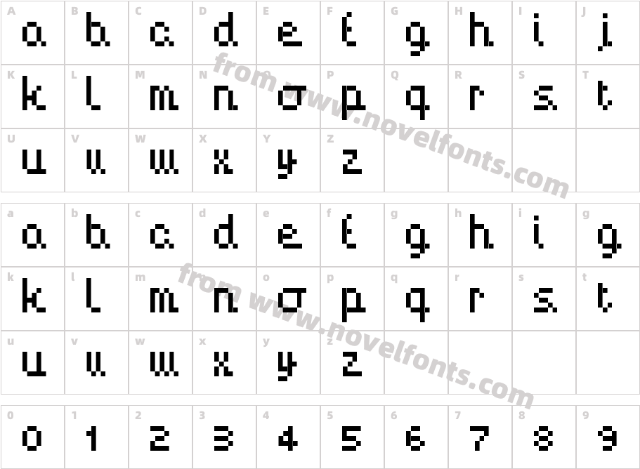 Handy00Character Map