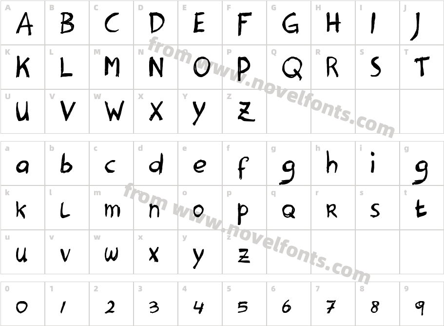 Hanoded HeavyCharacter Map