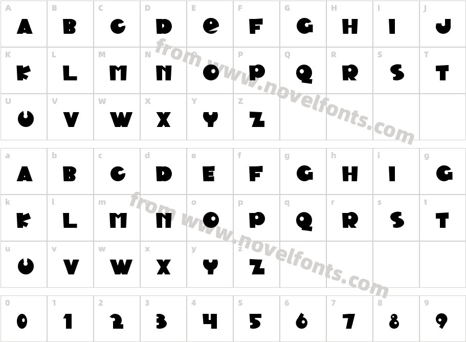 Happy DayCharacter Map