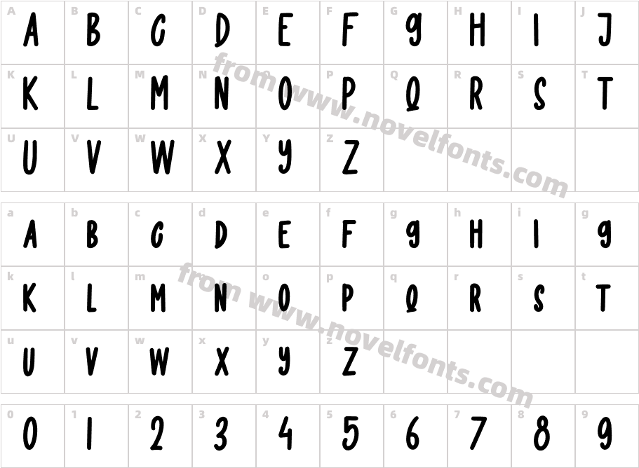 Happy SmileCharacter Map