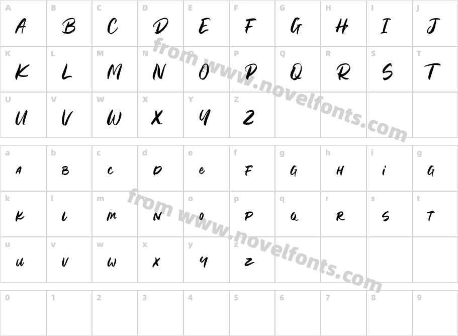 Harashi Free RegularCharacter Map