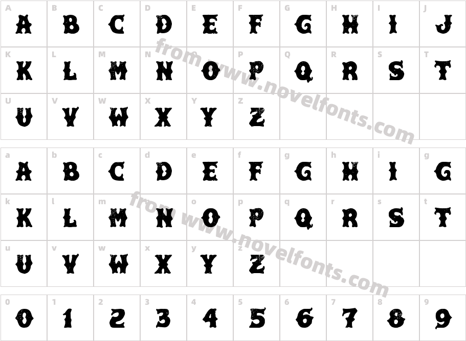 Hard & Fast Co.Character Map