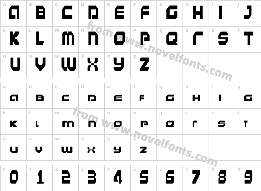 HardF[o]ntCharacter Map