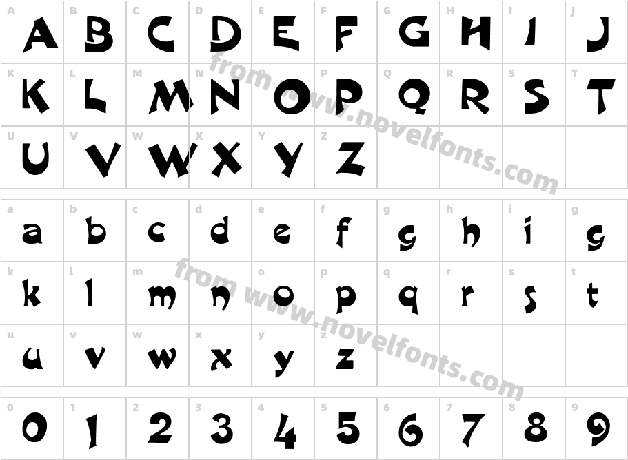 HarquilCharacter Map