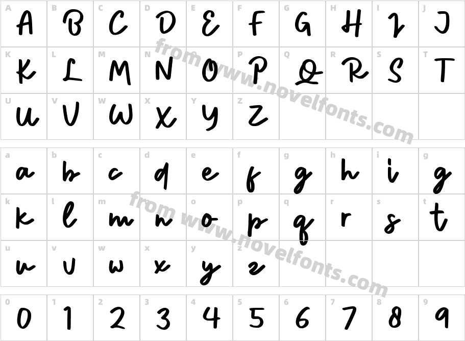 Hatimune RegularCharacter Map