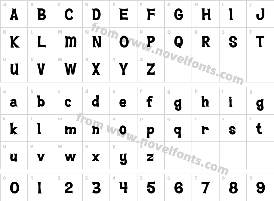 Hawaiian Aloha BTN XBdCharacter Map