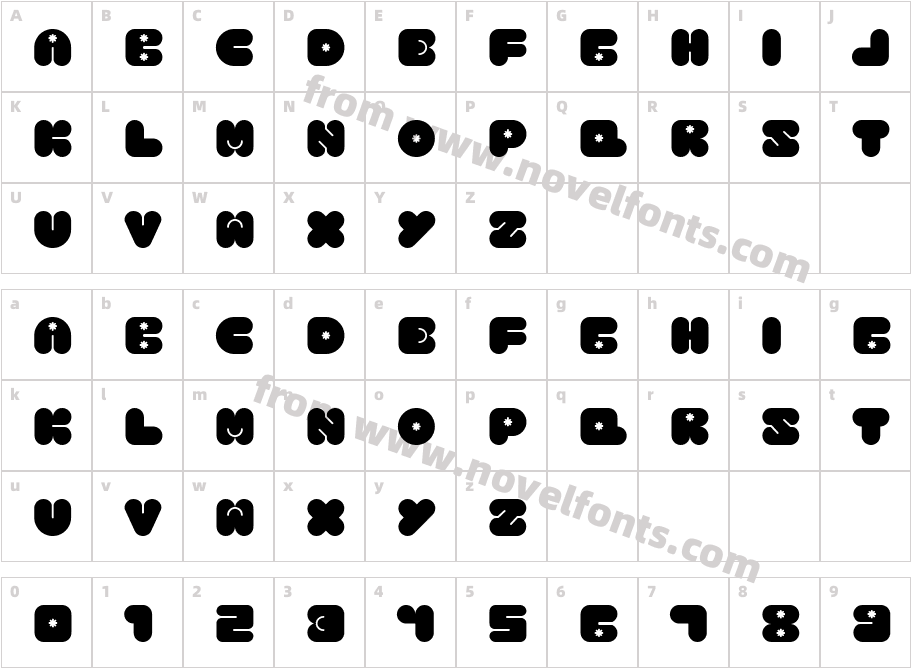 Hazio RegularCharacter Map