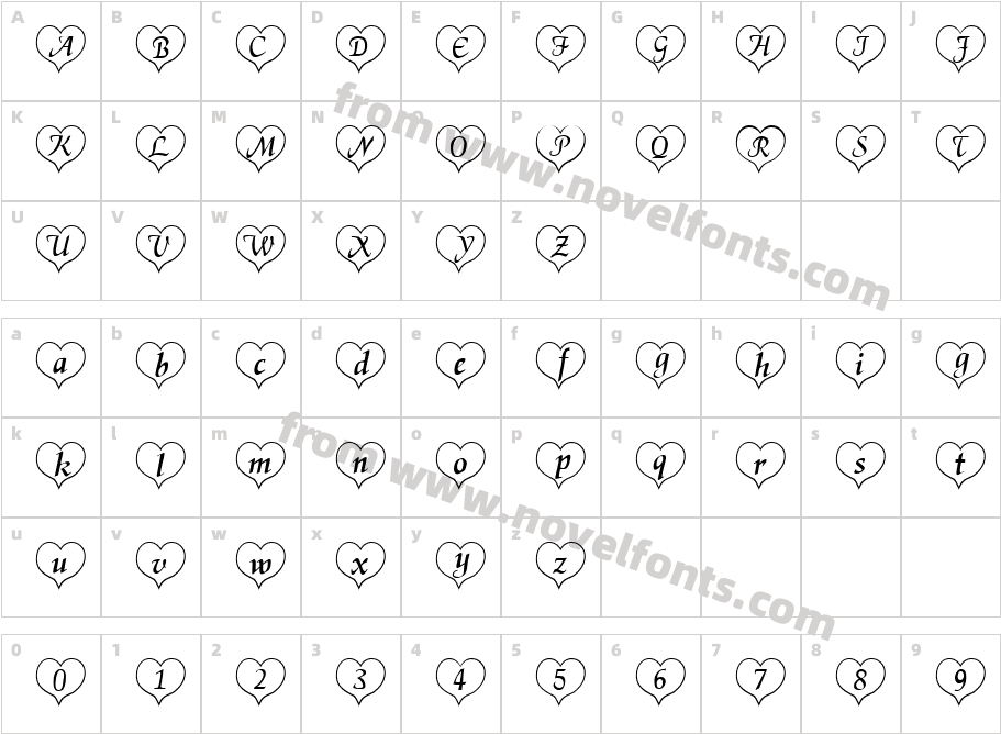 HeartWhite BeckerCharacter Map