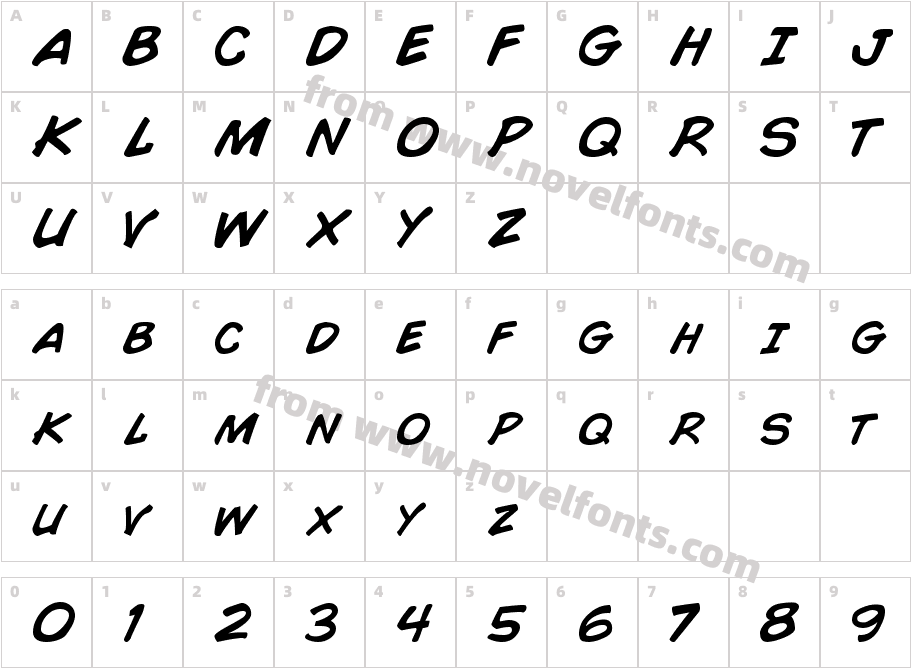 Comic BookCharacter Map