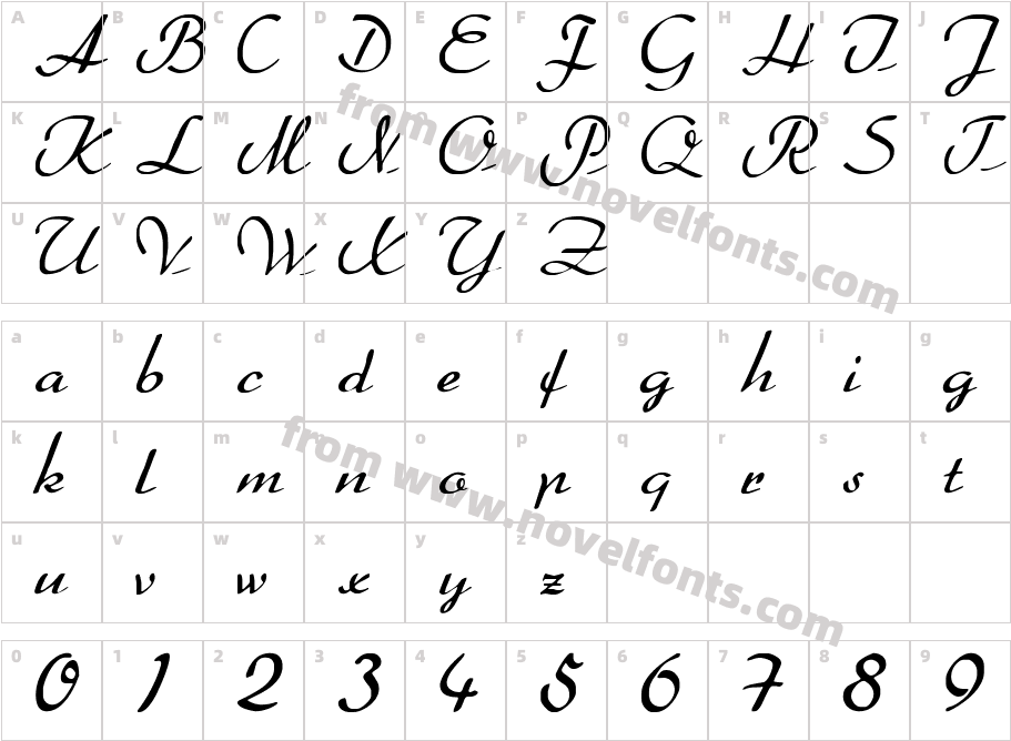 Heather RegularCharacter Map