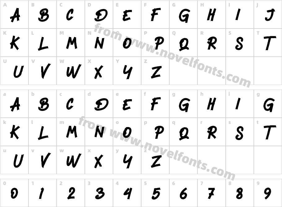 Heavier - Personal UseCharacter Map