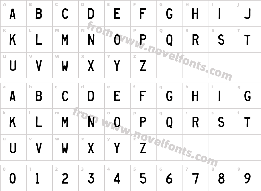 Heavy EquipmentCharacter Map