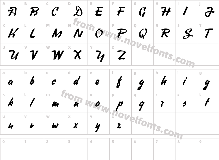 HeavySquaredWritingCharacter Map