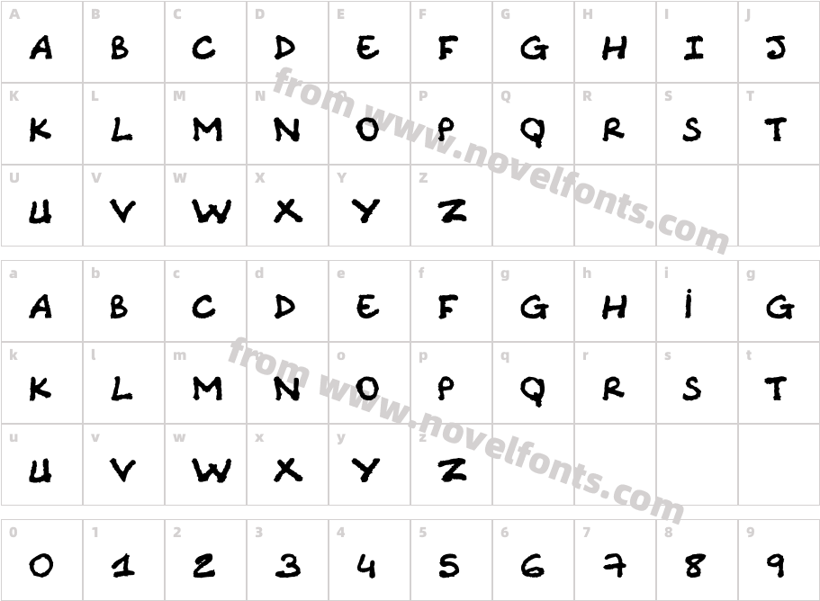 Comic Note RawCharacter Map