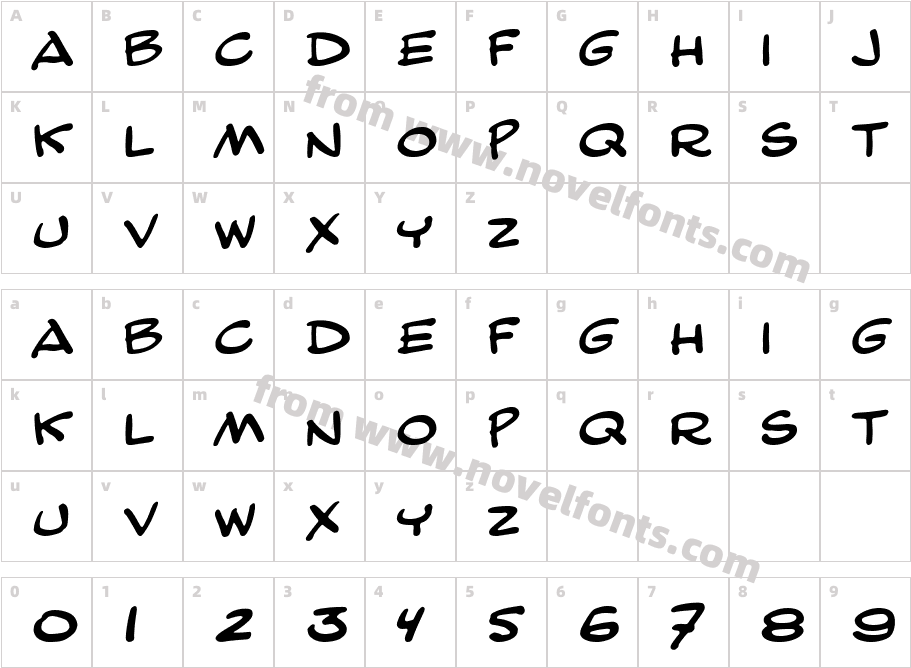 Comic Strip MNCharacter Map