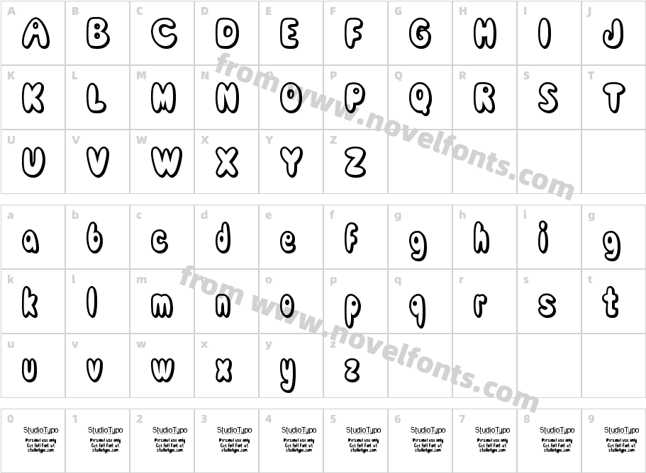 Comic White RabbitCharacter Map