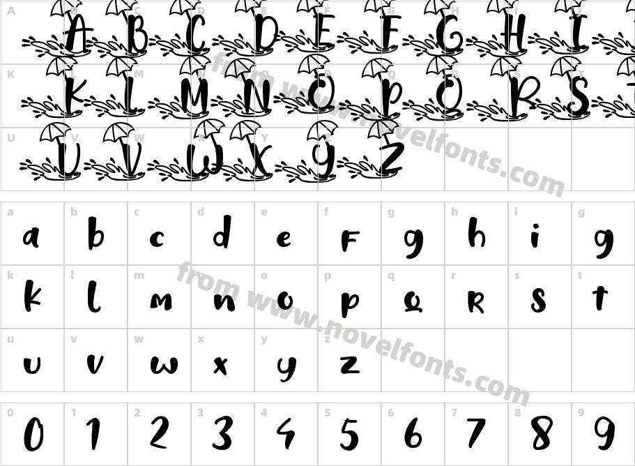 Hello Summer - Personal UseCharacter Map