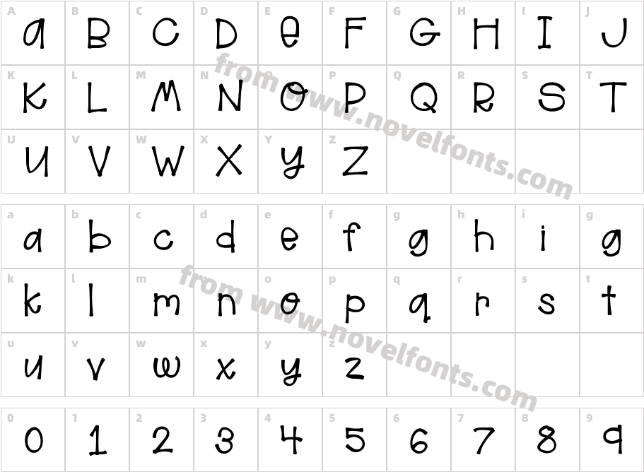 HelloAlohaCharacter Map