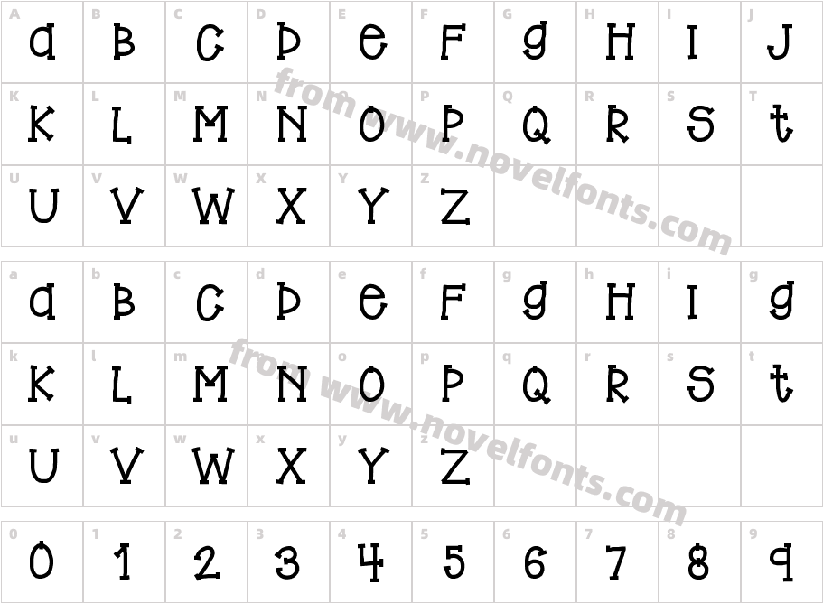 HelloBigBenCharacter Map