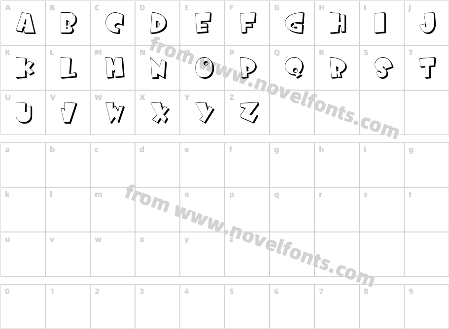 Comicartoon 3D ExtrudeCharacter Map