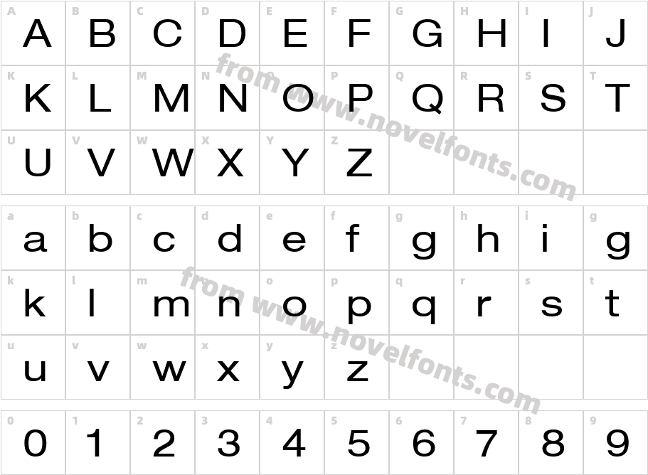 Helvetica LT 53 ExtendedCharacter Map