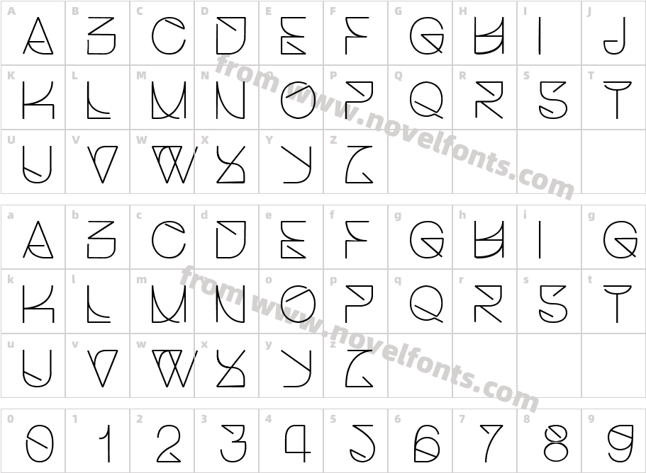 Helvetica StruggleCharacter Map