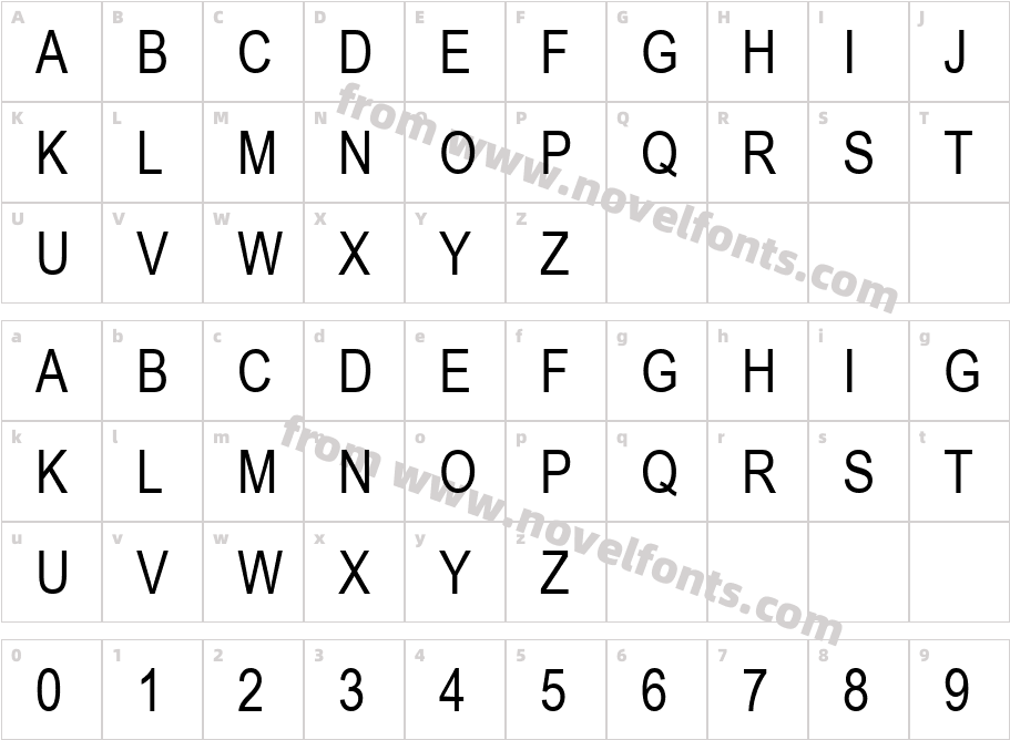 .VnArial NarrowHCharacter Map