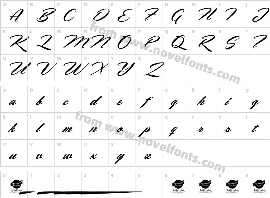 Hemmet Personal Use OnlyCharacter Map