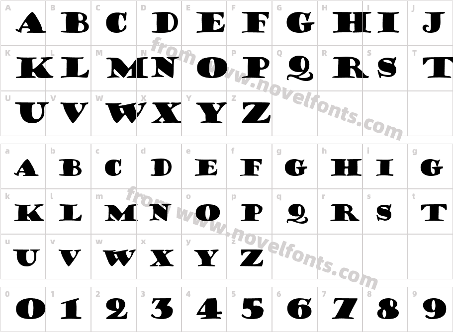 Hermann BoldCharacter Map